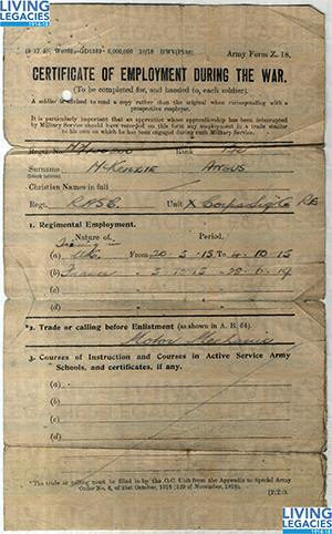 ID277 - Artefacts relating to - Angus MacKenzie Sgt, Royal Army Service Corps, Ulster Division